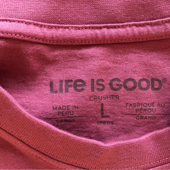 Life Is Good Men's Keep It Simple Pickleball Crusher Tee--Size L--New With Tags - Picture 2 of 3